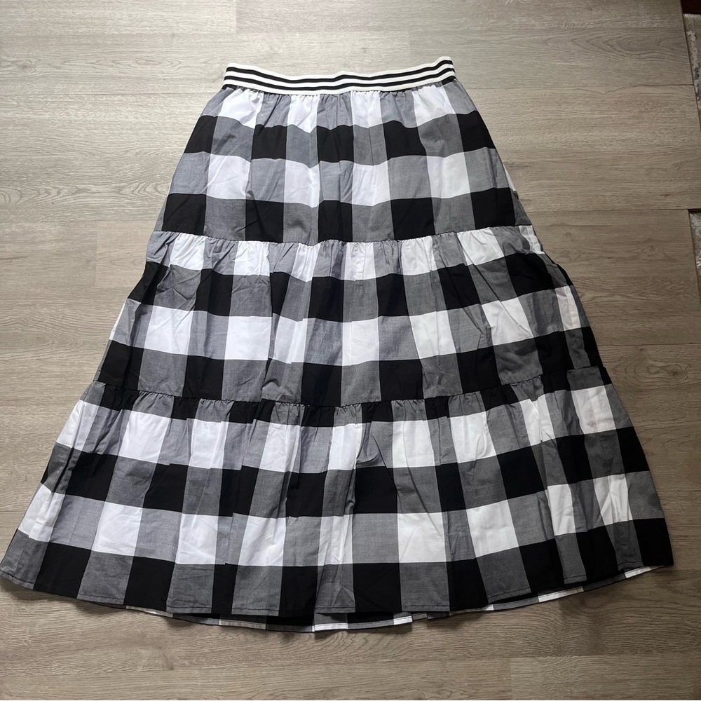 Talbots NWT Buffalo Check Plaid maxi skirt (S)